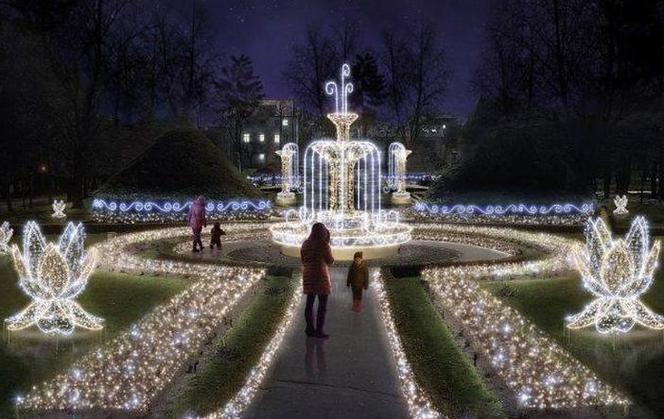 Park Oliwski w świątecznej oprawie