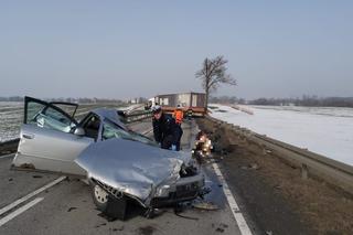 Poważny wypadek na DK 22. Całkowicie zablokowana droga z Elbląga w kierunku Malborka