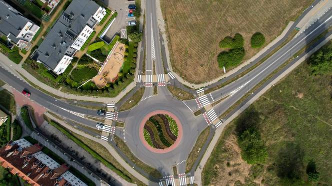 Ronda w Toruniu z lotu ptaka. Władze chwalą się zielenią