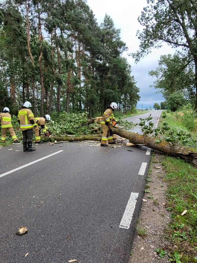 Wichury w Podlaskiem. Setki interwencji strażaków w całym regionie