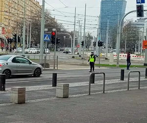 Pechowa kombinacja wypadków na Placu Rodła w Szczecinie