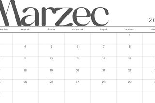 Kalendarz świąt i dni wolnych 2025