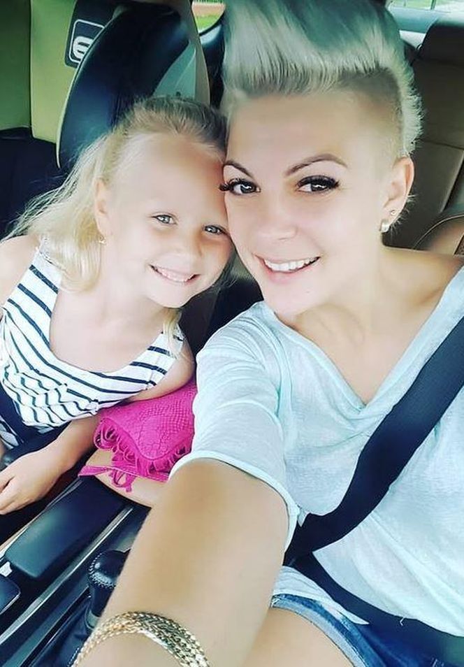 Magdalena Narożna z córką