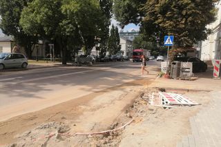 Zamykaja fragment ul. Piłsudskiego w Siedlcach