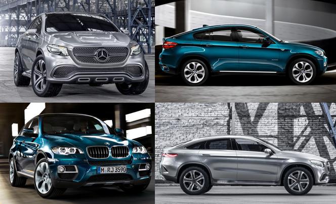 Mercedes Concept Coupe SUV kontra BMW X6