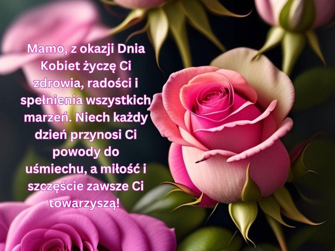 Kartki z życzeniami na Dzień Kobiet dla mamy