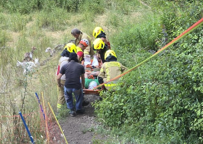 Akcja ratownicza Jurajskiej Grupy GOPR w Dolinie Kobylańskiej