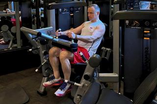 Prezydent Andrzej Duda ćwiczy na siłowni w Waszyngtonie