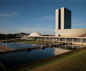 Architekt Oscar Niemeyer. Brasilia