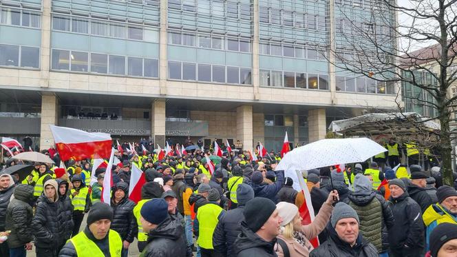 Protest rolników w Poznaniu