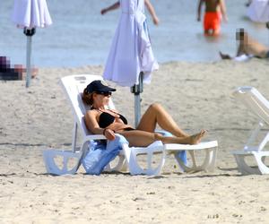  Ewa Skibińska na plaży w Sopocie