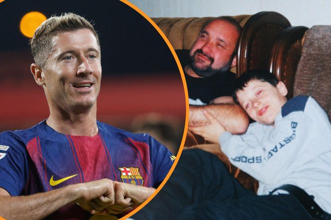 Robert Lewandowski z ojcem Krzysztofem