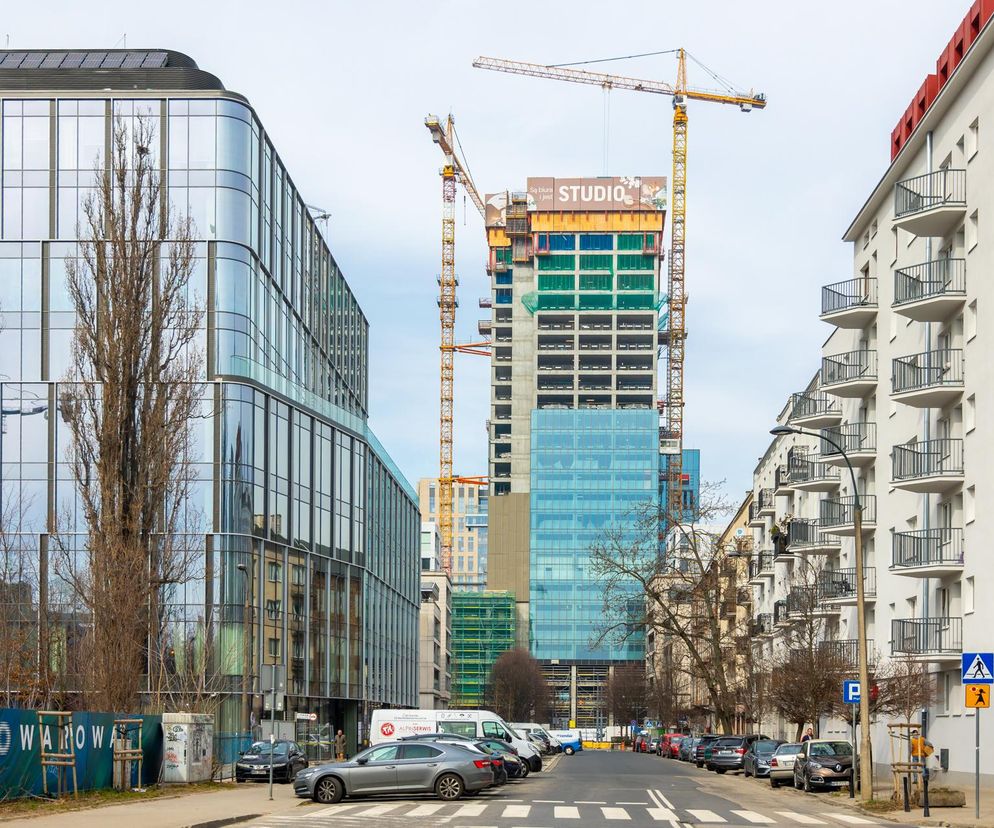 Budowa biurowca Studio A w Warszawie