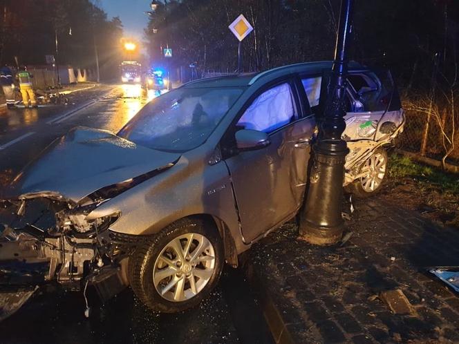 Nocna eskapada nastolatka. Zabrał rodzicom auto, podróż zakończył na słupie [ZDJĘCIA]