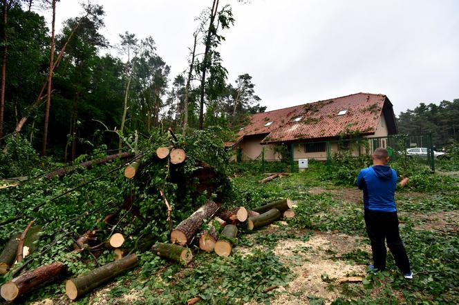 Trąba powietrzna przeszła przez Złocieniec