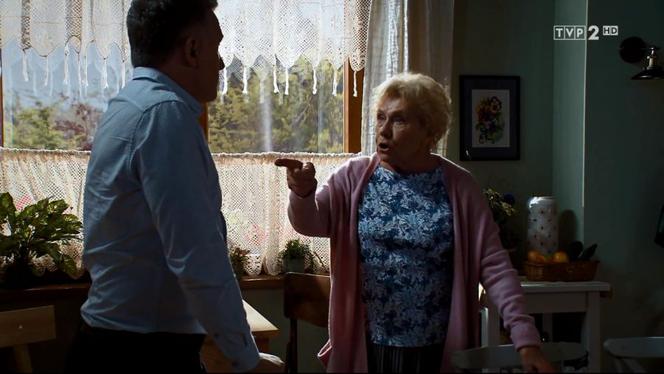 M jak miłość, odc. 1457. Barbara (Teresa Lipowska), Artur (Robert Moskwa)