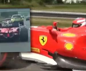 Wyjechał bolidem na autostradę, teraz szuka go policja. Ludzie byli w szoku!