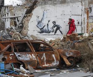 Banksy tam był. Powstała seria ulicznych graffiti w Ukrainie