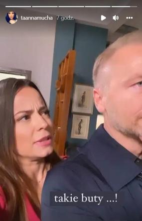 M jak miłość. Magda (Anna Mucha), Andrzej (Krystian Wieczorek)