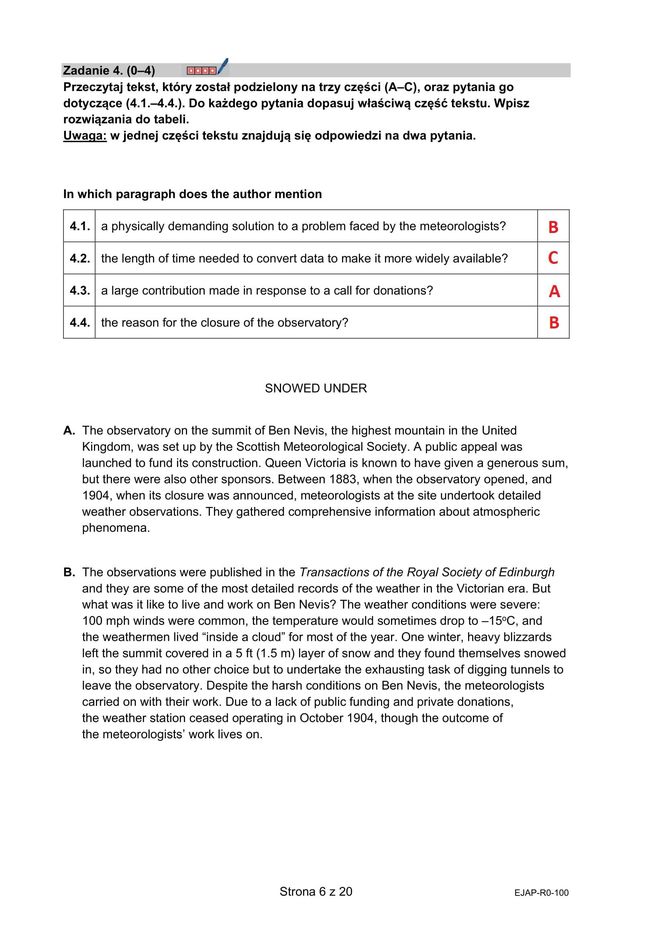 Matura 2025: angielski rozszerzony 8.05.2025. Arkusze CKE i odpowiedzi [Formuła 2015]
