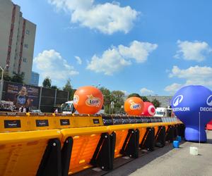 Tour de Pologne w Katowicach. Kolarze bawią się z kibicami