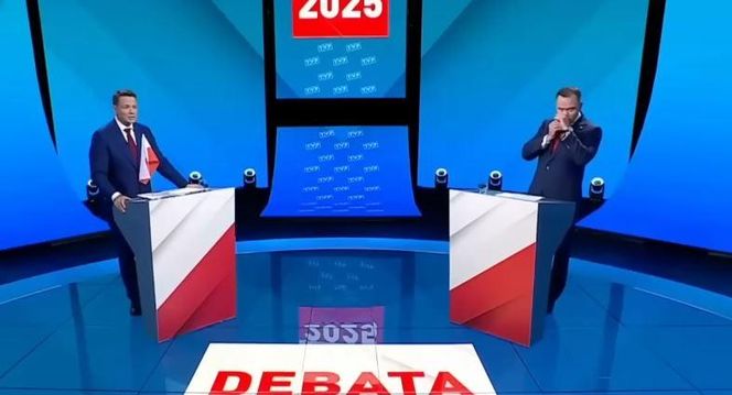 Karol Nawrocki na debacie prezydenckiej 2025