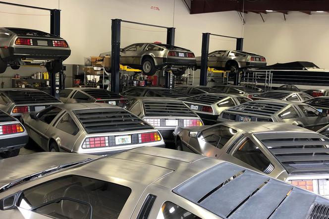 Tuzin kultowych DeLorean'ów schowanych pod jednym dachem