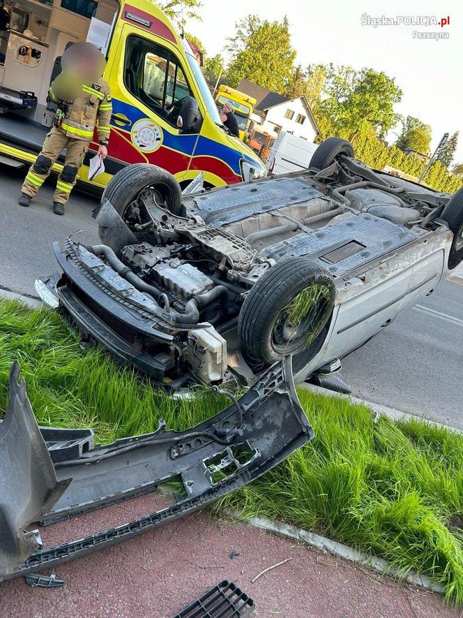 Śląskie: Samochód osoby zderzył się z rowerzystką. 20-latka trafiła do szpitala