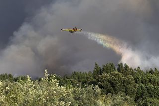 Groza w Portugalii! Tornado ognia i trąba z pyłów
