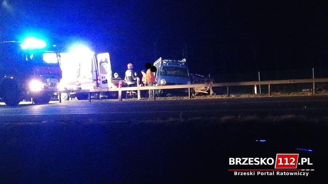 Dramatyczny wypadek na autostradzie A4 w Małopolsce. Lądował śmigłowiec LPR