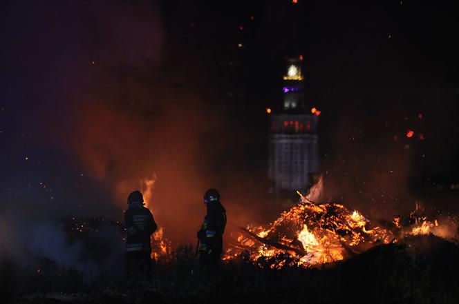 Noc pożarów w Warszawie