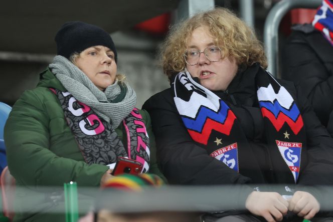 Kibice na meczu Górnik Zabrze - Lech Poznań