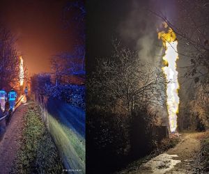 Potężny wyciek gazu w Krakowie. Ogromny słup ognia poderwał mieszkańców na nogi!