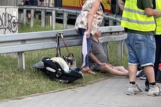 Dramat na Białołęce. Osobówka wjechała pod betoniarkę. W środku było malutkie dziecko