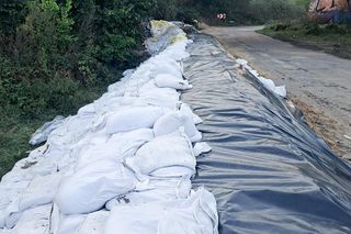 Przygotowania do powodzi w Kostrzynie nad Odrą