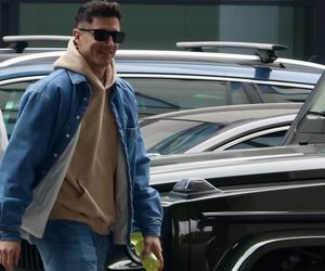 Robert Lewandowski zablokował ruch drogowy. Kibice byli jednak zadowoleni