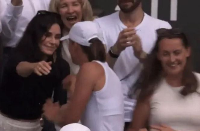 Iga Świątek, Courteney Cox