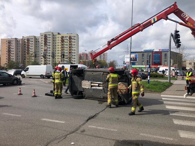 Wypadek na ul. Obotryckiej w Szczecinie