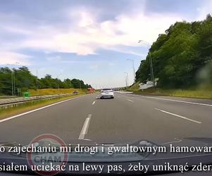 Autostrada A4. Drogowy szeryf filmuje własne wykroczenie