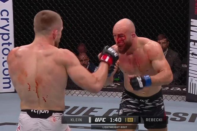 Krwawa jatka Mateusza Rębeckiego! UFC przyznało Polakowi ogromny bonus [ZDJĘCIA]
