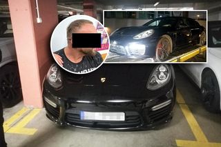 Kradzione porsche w podziemnym parkingu. Zatrzymany 41-latek. Wpadł, gdy wsiadał do auta