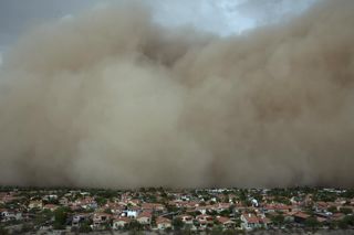 Burza piaskowa w USA w Phoenix