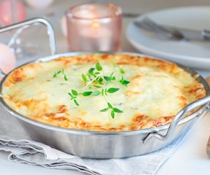 Zapiekanka ziemniaczana z kurczakiem à la kebab. Pyszna, aromatyczna i sycąca