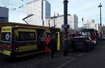 Łódź. Zderzenie dwóch tramwajów w czwartek, 13 listopada. 12 osób poszkodowanych [ZDJĘCIA].