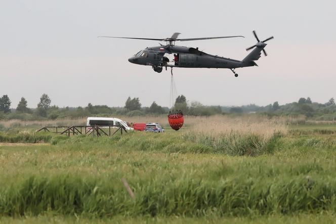 Pożar Biebrzańskiego Parku Narodowego opanowany! Nocny dozór pogorzeliska [ZDJĘCIA]