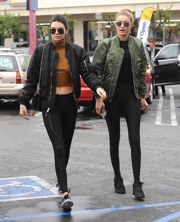 Kendall Jenner w kurtce Kanyego Westa