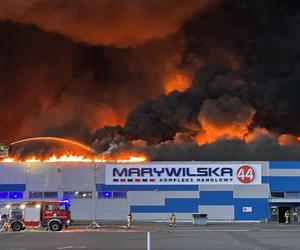 Pożar kompleksu handlowego w  Warszawie!