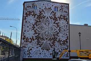 Nowy mural na ulicy Włókienniczej w Łodzi