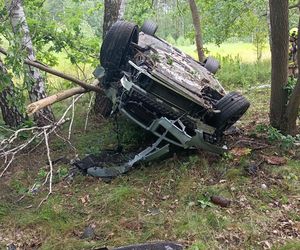 Sportowym bmw roztrzaskał się na drzewie. Wypadek pod Legionowem