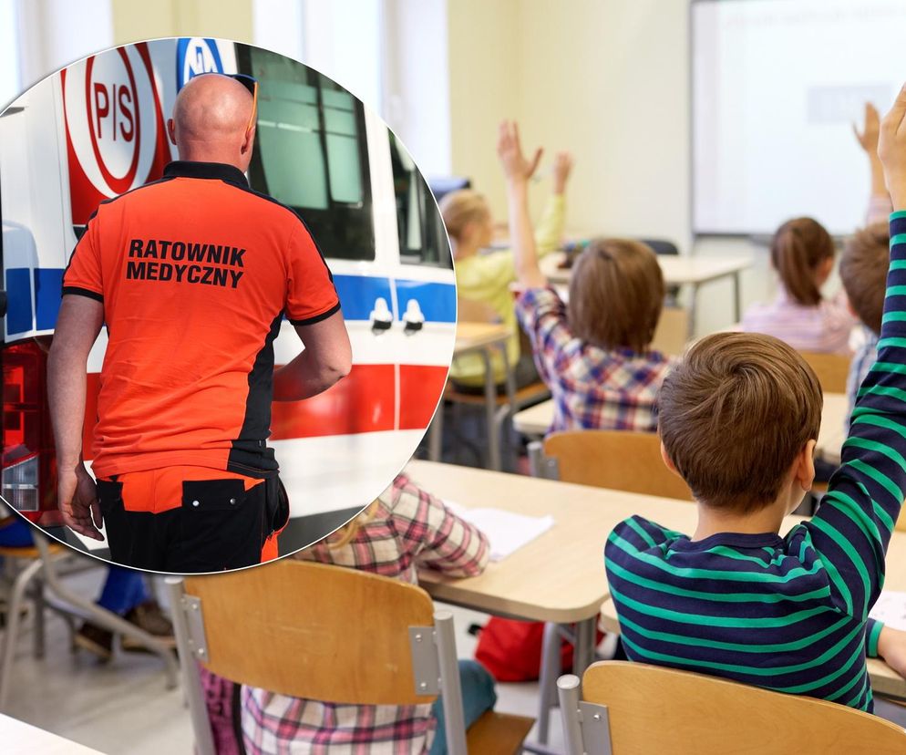 Nagłe zasłabnięcia w szkole pod Otwockiem. 22 uczniów potrzebowało pomocy. Dramat w czasie uroczystości